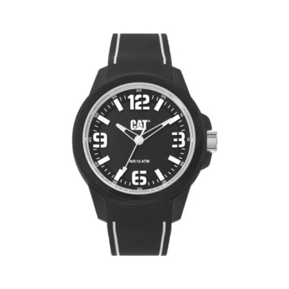CAT LINEVOLT LZ-110-21-122  Analog Black Silicone Strap Men Watch